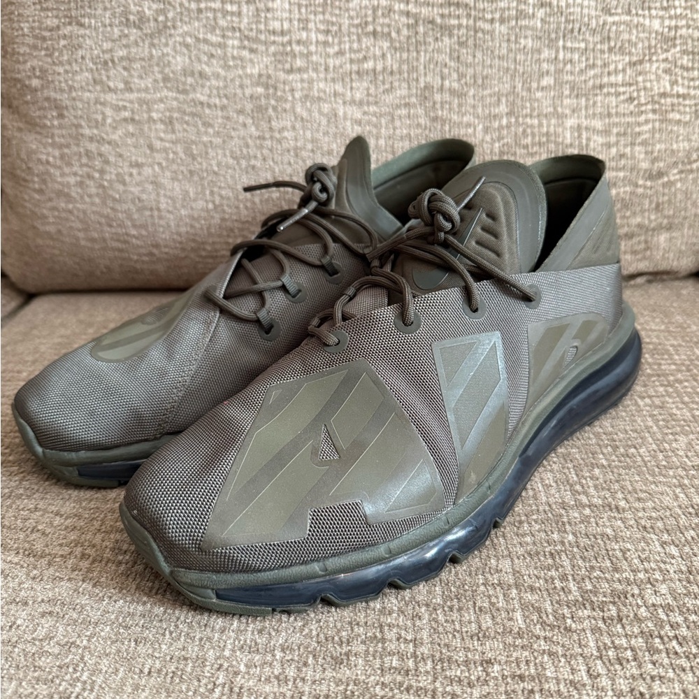 Men's Olive Athletic Shoes - Nike Air Max Flair